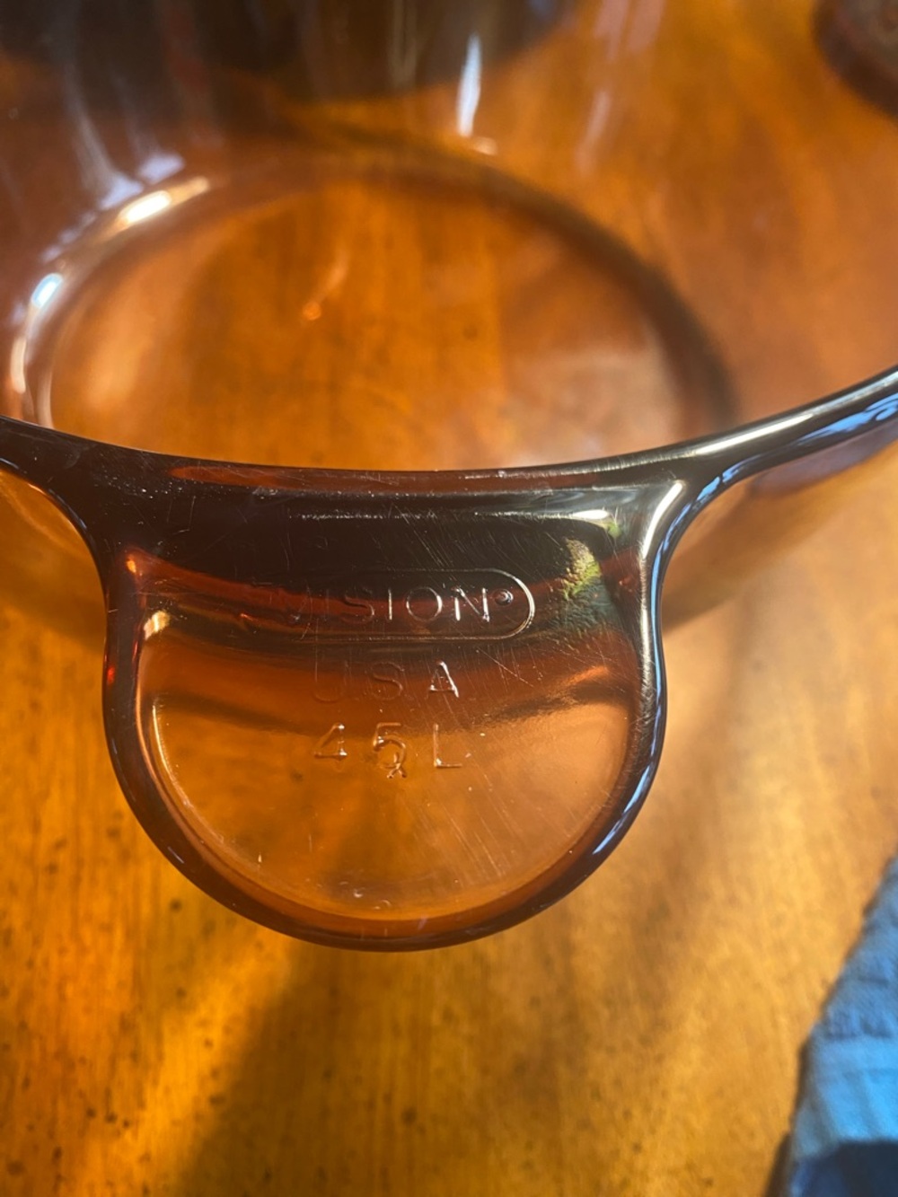 Corning Visions 4.5 Amber Glass Stock Pot - Picture 4 of 10
